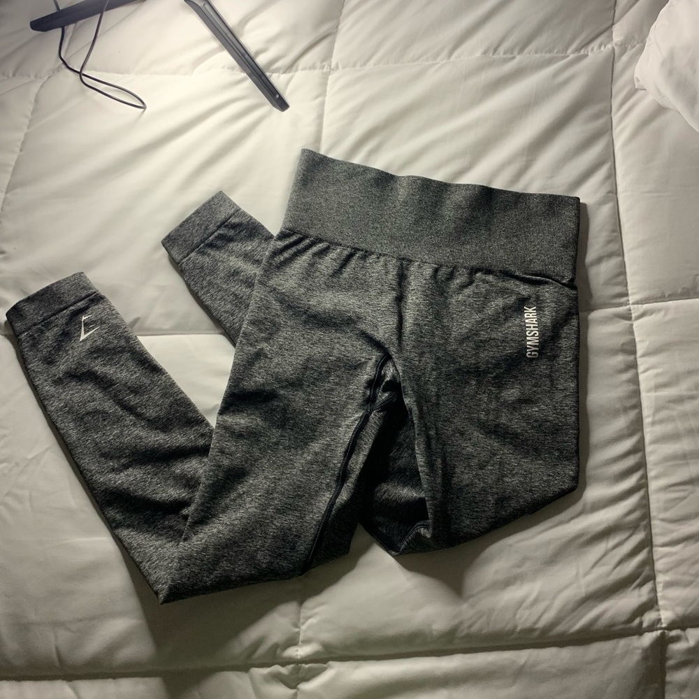 gymshark khaki leggings , light gray
